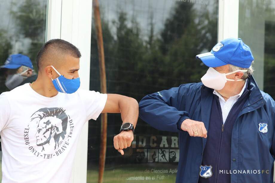 El cuadro azul sigue con los protocolos para regresar a los entrenamientos./ Millonarios F.C.