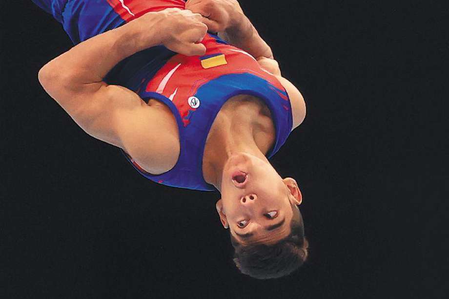Ángel Barajas, promesa de la gimnasia colombiana. 