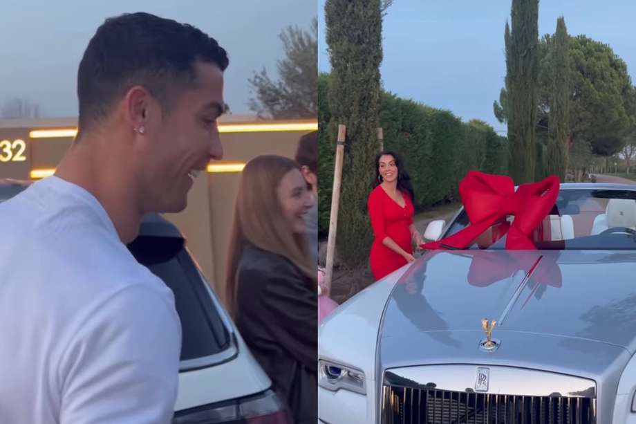 Georgina Rodríguez le regaló a Cristiano Ronaldo un Rolls-Royce para Navidad.