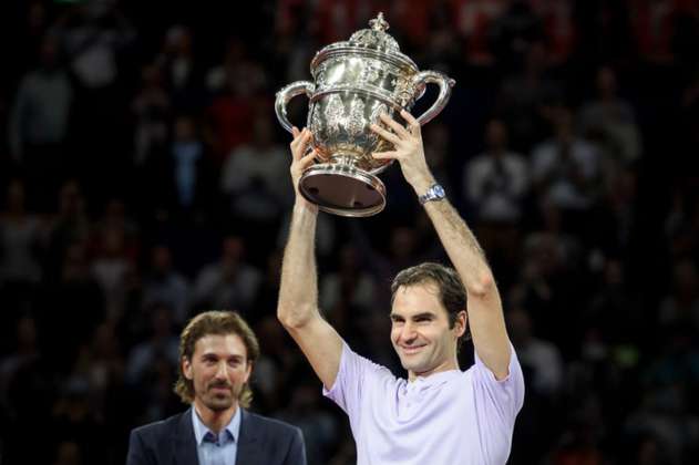 Federer vence a Del Potro y se consagra por octava vez en Basilea