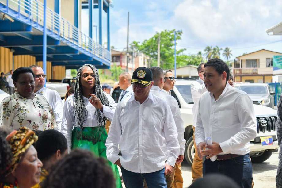 El presidente Gustavo Petro en su visita a San Andrés, el 27 de mayo de 2023.