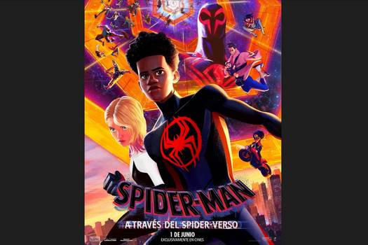 Este es el poster de 'Spiderman: A través del Spider-Verso'