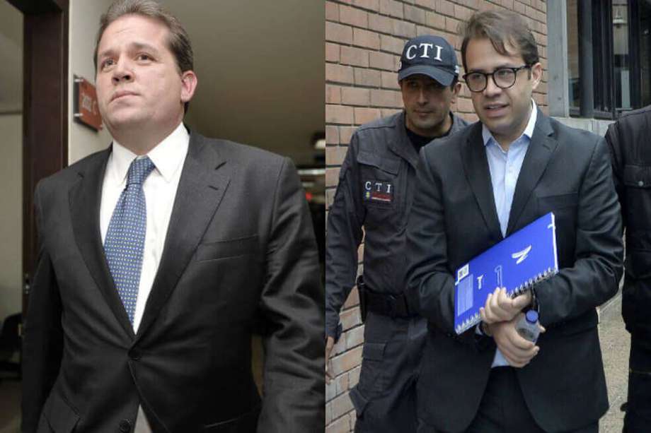 Los empresarios Federico Gaviria y Gabriel Dumar, condenados este miércoles por el escándalo de Odebrecht.
