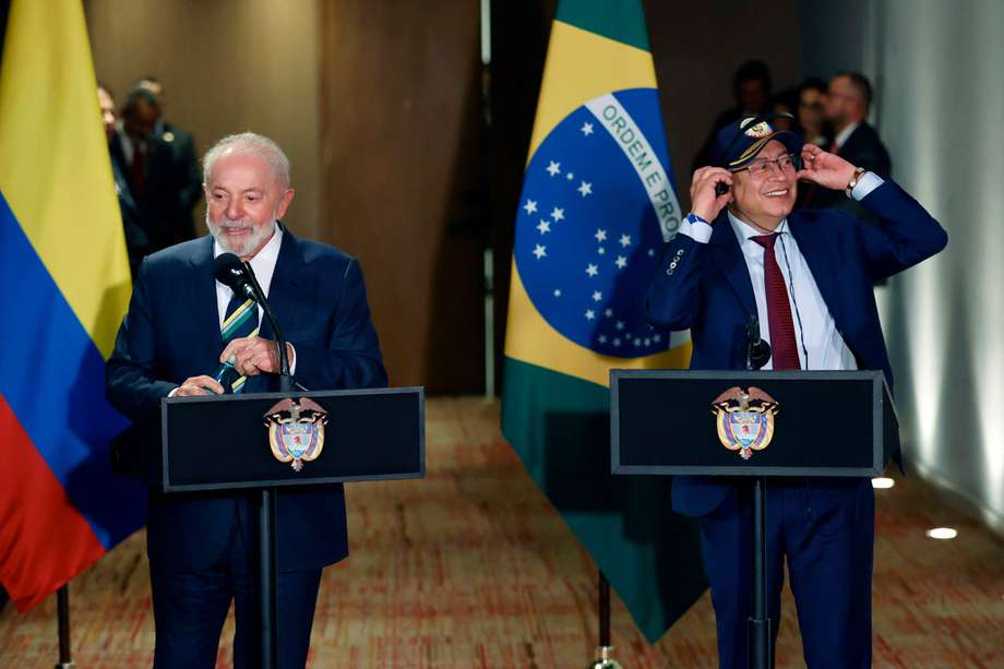 Declaración conjunta de los presidentes de Colombia y Brasil en Bogotá.