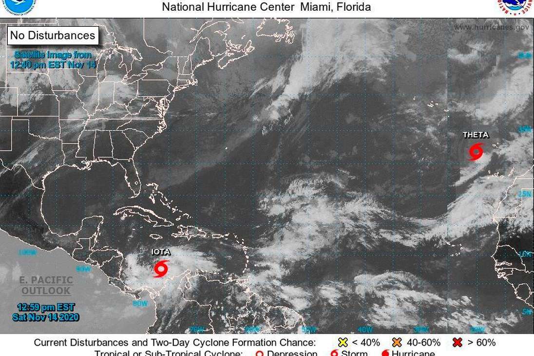 La tormenta Iota se fortaleció este domingo a huracán categoría 1 mientras avanzaba lentamente por el Caribe hacia Centroamérica, donde las autoridades comenzaron a evacuar a la población para minimizar los daños, en una región aún devastada por el paso del ciclón Eta.