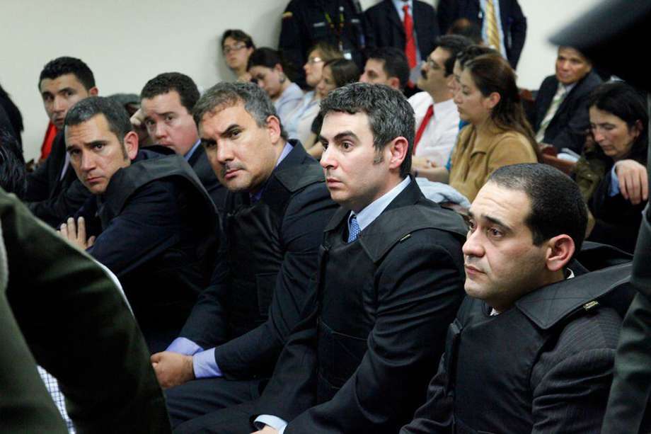 Manuel, Miguel y Guido Nule en audiencia. Todos condenados por el carrusel de la contratación. /Archivo.