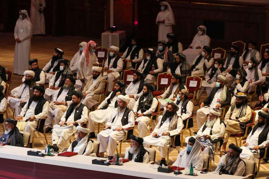 La comisión de los Talibán en Doha para las conversaciones de paz.