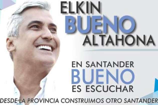 Elkin Bueno renuncia a su candidatura para la Gobernación de Santander