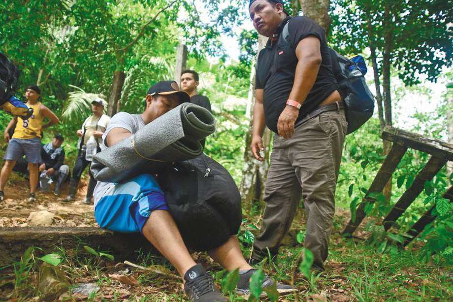 Entre enero y febrero 11.070 ecuatorianos cruzaron la selva del Darién, según datos de Migración Panamá.  / Gustavo Torrijos