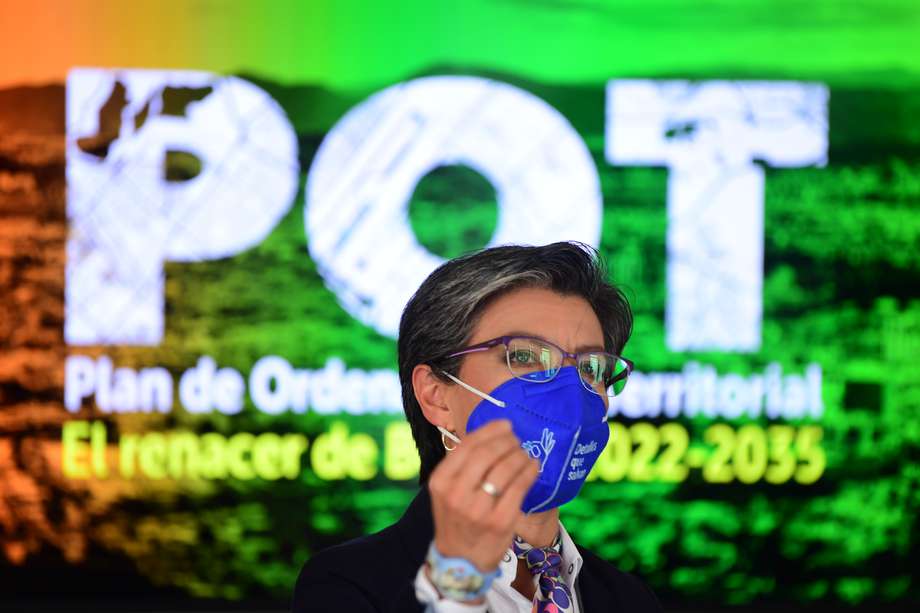 Presentación del Plan de Ordenamiento Territorial POT parte de la alcaldesa de Bogotá, en agosto de 2021. 