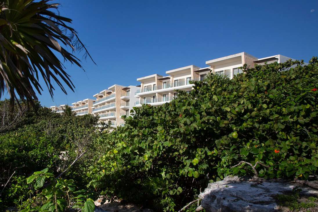En una región llena de resorts y hoteles, Palmaïa se distingue con su ubicación entre una playa prístina de arena blanca y cenotes de agua fría en medio de la selva virgen.