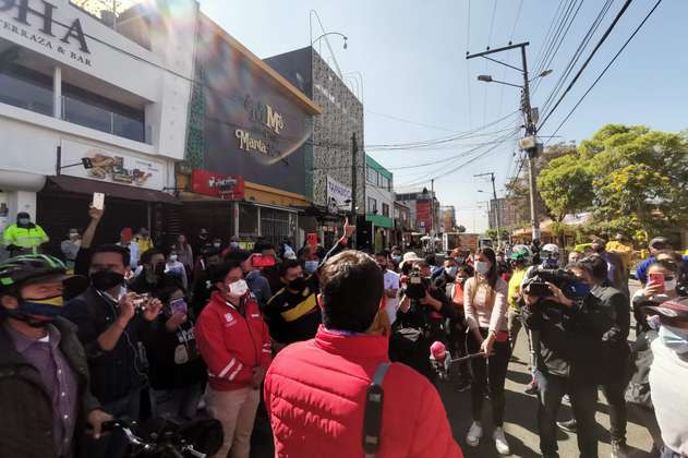 Nuevas protestas de comerciantes por cuarentenas sectorizadas de Bogotá