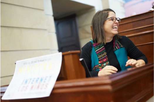 Juanita Goebertus, abogada y politóloga, fue elegida representante a la Cámara por Bogotá en el 2018.