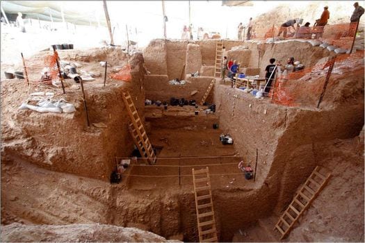 La excavación arqueológicas se realizaron cerca de la ciudad central de Ramla, a cargo de un equipo de la Universidad Hebrea de Jerusalén.