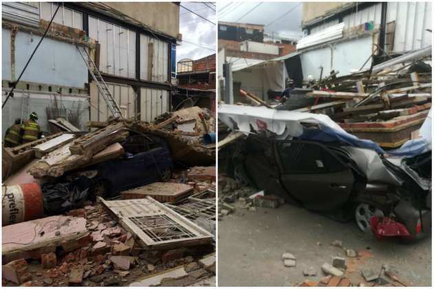 Colapsó vivienda de dos pisos en el sur de Bogotá 