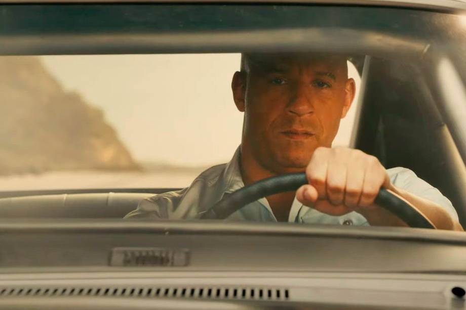 Vin Diesel interpretando a Dominic Toretto en la saga "Rápido y Furioso".