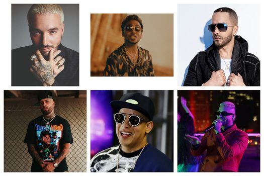 J Balvin, Ozuna, Yandel, Nicky Jam, Daddy Yankee  y Maluma hacen parte de la lista de los artistas urbanos que tienen más dinero.