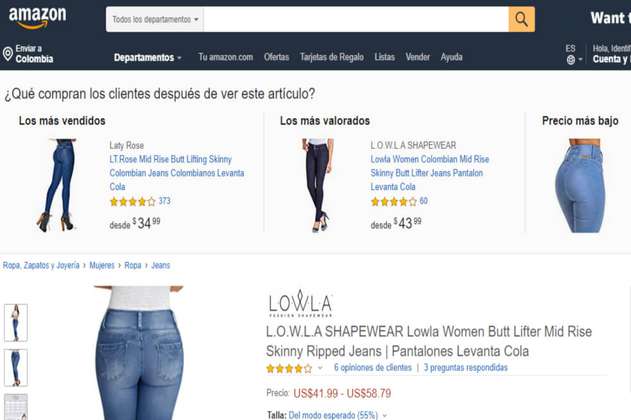 Lowla, la empresa colombiana que exporta jeans levantacola a través de Amazon