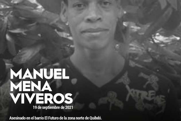 Denuncian asesinato en Quibdó de Manuel Mena, excombatiente de las Farc
