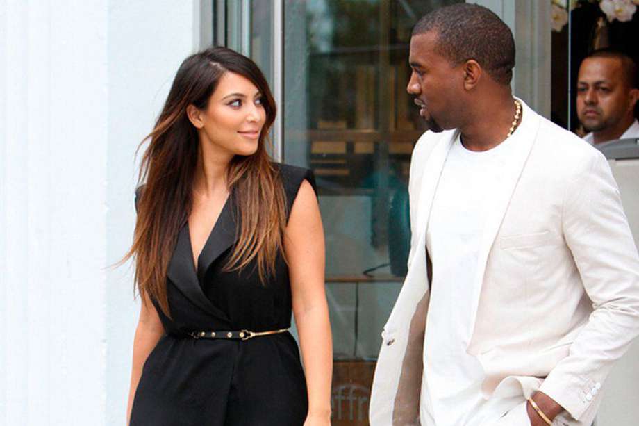 Kim Kardashian y Kanye West. / Bang Showbiz