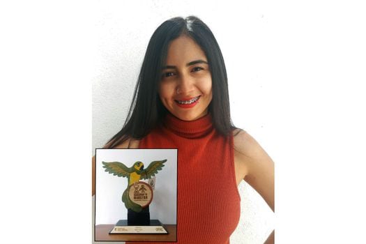 Katherin Serrato, estudiante de Comunicación Social de la Universidad del Quindío, ganadora del Premio Nacional de Periodismo Universitario.  / Cortesía