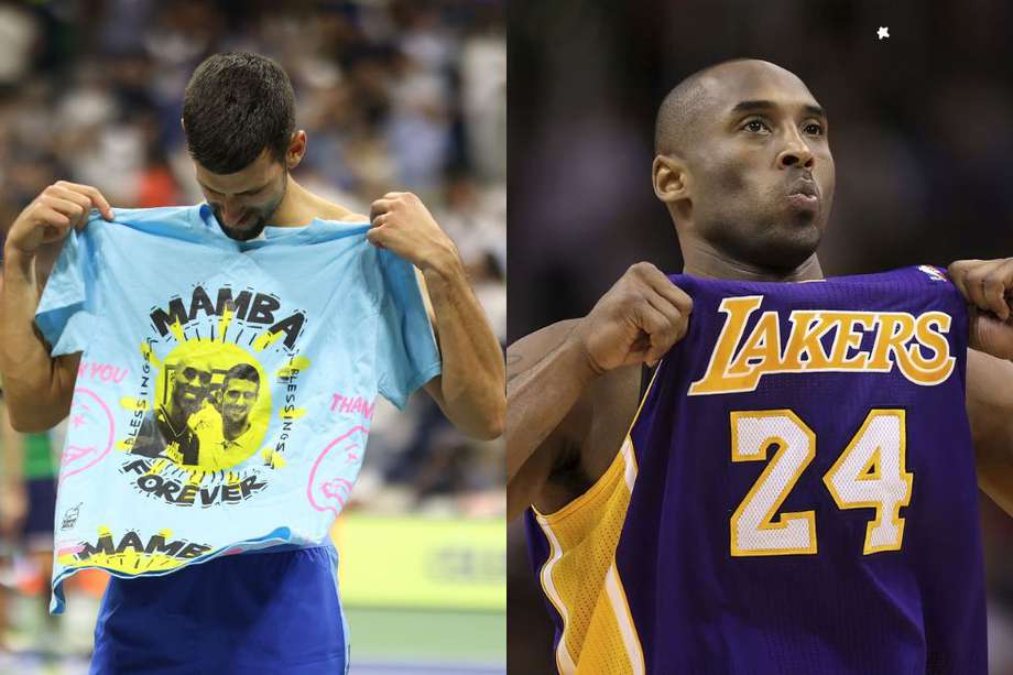 En medio de su celebración por el título del US Open, el 24 de su carrera, Novak Djokovic le rindió homenaje a Kobe Bryant, que usaba la mítica camiseta 24.