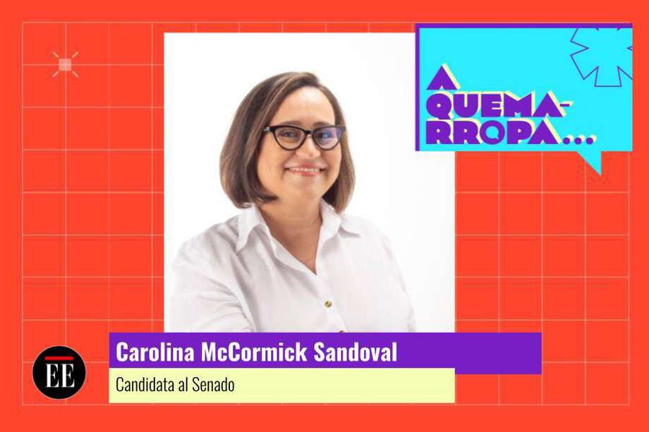 Carolina McCornick Sandoval es la cabeza de lista cerrada del movimiento SOS Colombia.