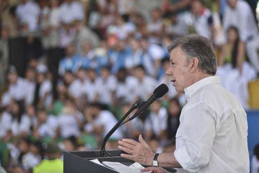 El presidente Juan Manuel Santos sostuvo esta semana que el Gobierno está haciendo las cosas bien y que no hay ningún señalamiento de corrupción. / Presidencia
