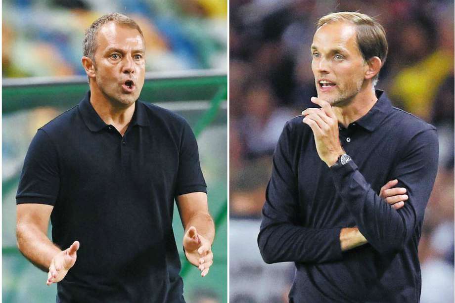 Hans-Dieter Flick, entrenador del Bayern Múnich; y Thomas Tuchel, DT del PSG.