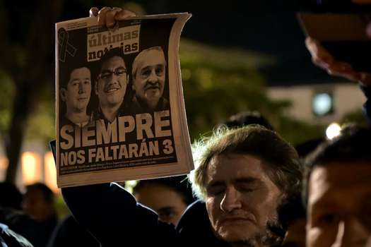 El presidente Lenin Moreno decretó cuatro días de luto en Ecuador por el asesinato del equipo de “El Comercio”. / AFP