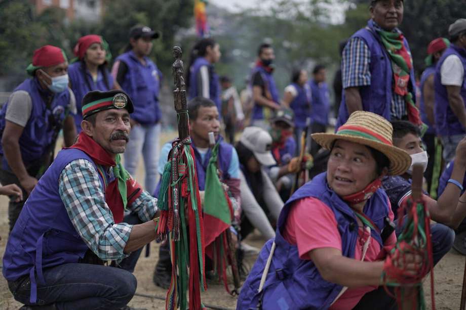 Las comunidades de los pueblos indígenas del Cauca en medio de movilizaciones sociales.