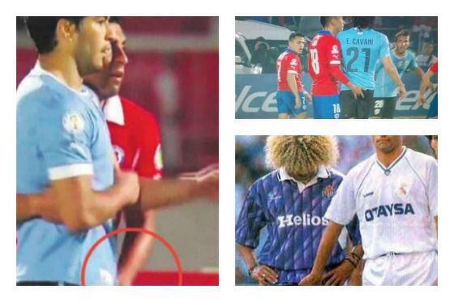 Jara y Cavani recuerdan famosos 'toqueteos' en el fútbol
