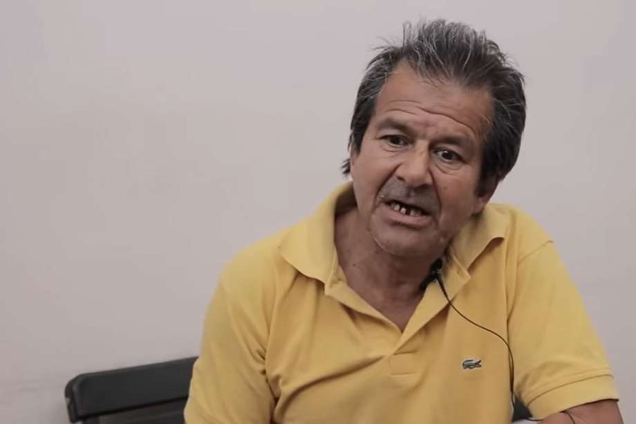 Milton Rodríguez, el colombiano asesinado en Chile, durante una entrevista videograbada.