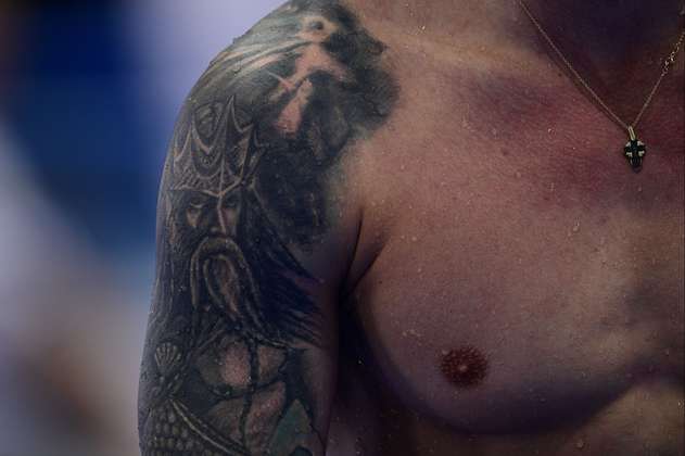 Tinta bajo el agua: exposición de tatuajes en Mundial de Natación