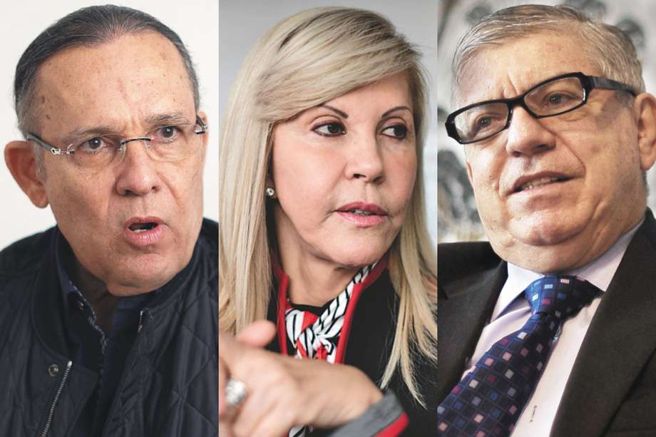 Directores del partido Conservador, Efraín Cepeda; de la U, Dilian Francisca Toro y del Liberal, César Gaviria.