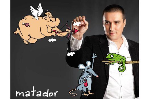 El caricaturista colombiano ilustró en el 2018 un libro de literatura infantil llamado Sim y Noa (Panamericana) escrito por Enrique Rojo. / Cortesía
