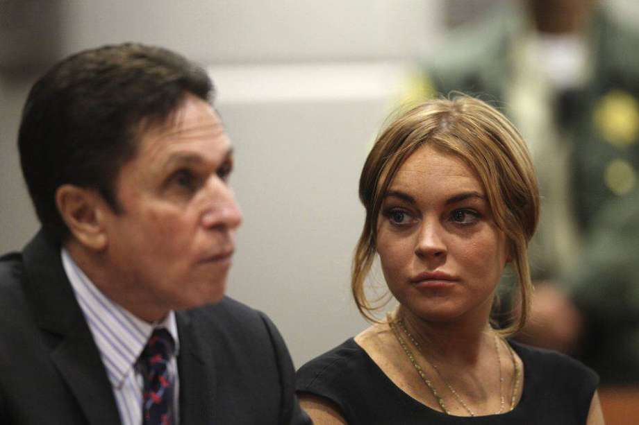 Lindsey Lohan en el Tribunal Superior de Los Ángeles, el 30 de enero de 2013. / Efe
