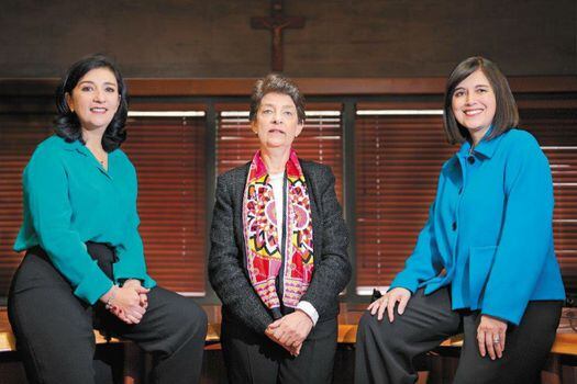 Las magistradas Gloria Ortiz, Cristina Pardo y Diana Fajardo. /Archivo