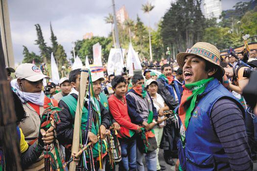 Según cifras del Cinep, mientras en 2010 hubo 640 manifestaciones sociales, en 2016 se registraron 1.019. Números que muestran el incremento, a través de los años, de las protestas en Colombia. / Mauricio Alvarado