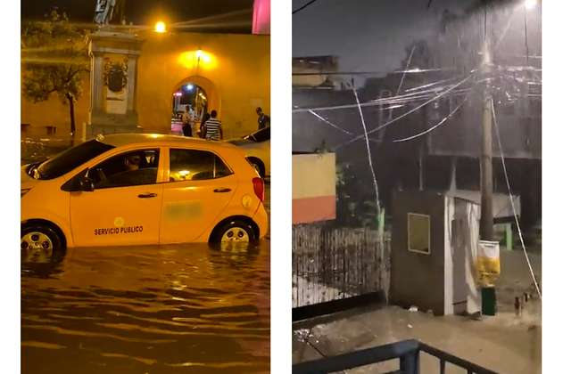 Torrencial aguacero en Cartagena deja daños y emergencias