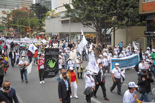 Marcha de excombatientes FARC