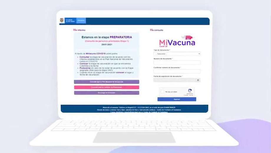 Mi Vacuna: el portal web de Minsalud en el que puede saber cuándo será vacunado