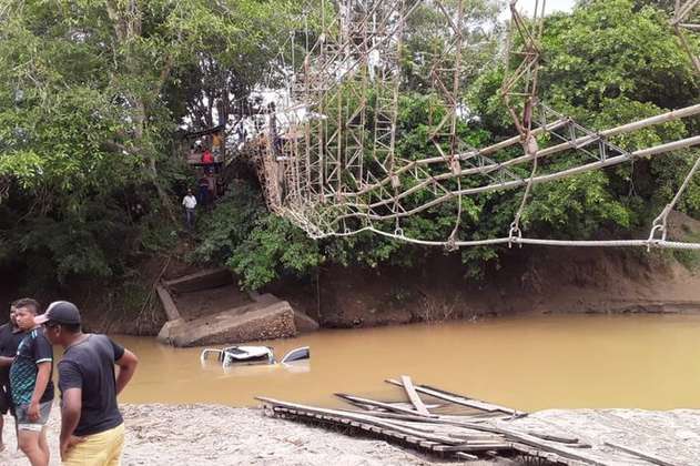 Desplome de puente colgante dejó cinco muertos en Necoclí, Antioquia