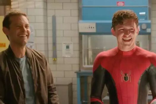 Tobey Maguire y Tom Holland.