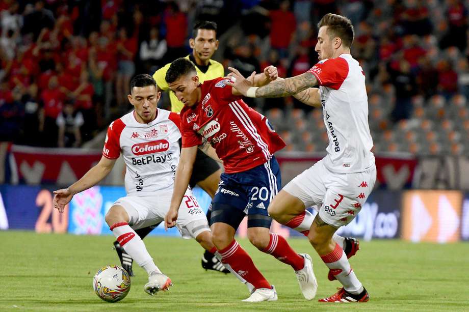 Independiente Medellín venció 2-0 a Independiente Santa Fe, en el estadio Atanasio Girardot, por la octava fecha de la Liga BetPlay.