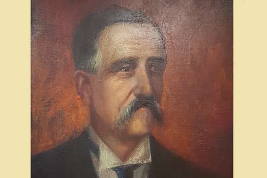 Don Fidel Cano Gutiérrez, fundador de El Espectador, en retrato del maestro Héctor Osuna. / Retrato de Héctor Osuna