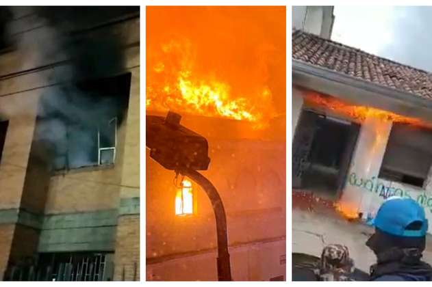 Paro: Palacio de Justicia de Facatativá y otras sedes judiciales incendiadas