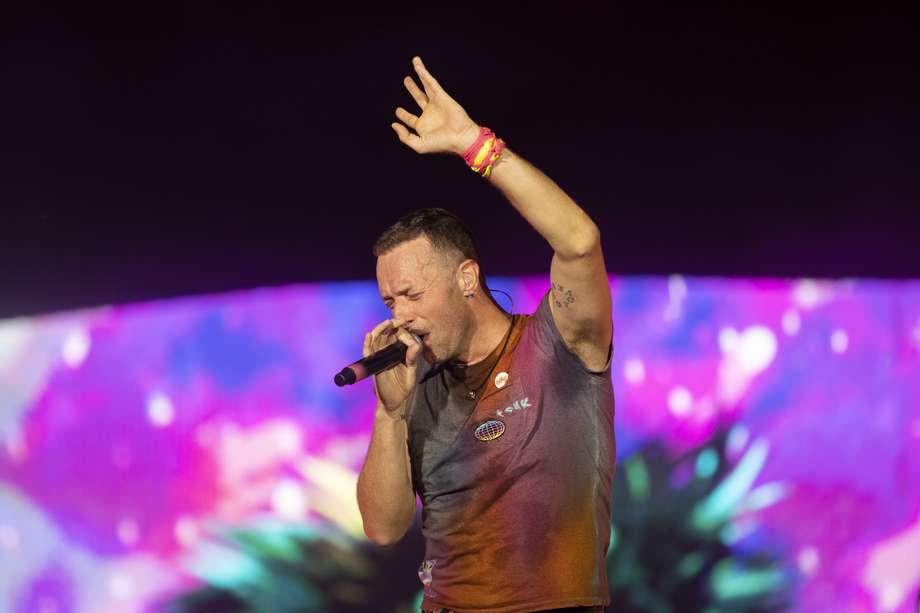 Concierto del cantante británico Chris Martin y su banda Coldplay.