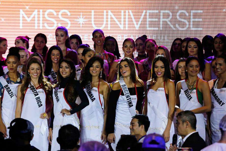 Candidatas a Miss Unvierso 2016. / AFP
