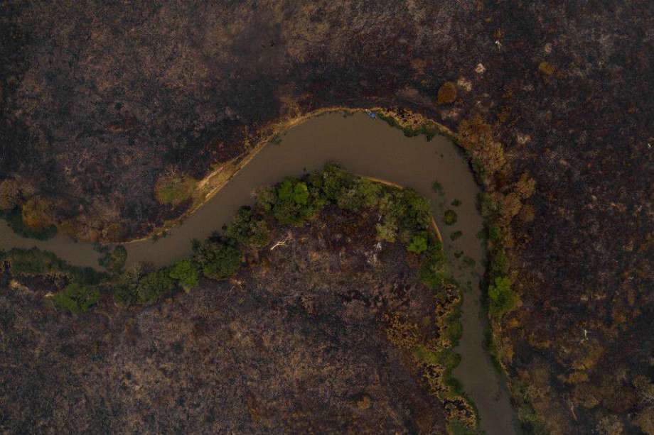 Pantanal, el mayor humedal del planeta, ubicado en Brasil, azotado por los incendios.